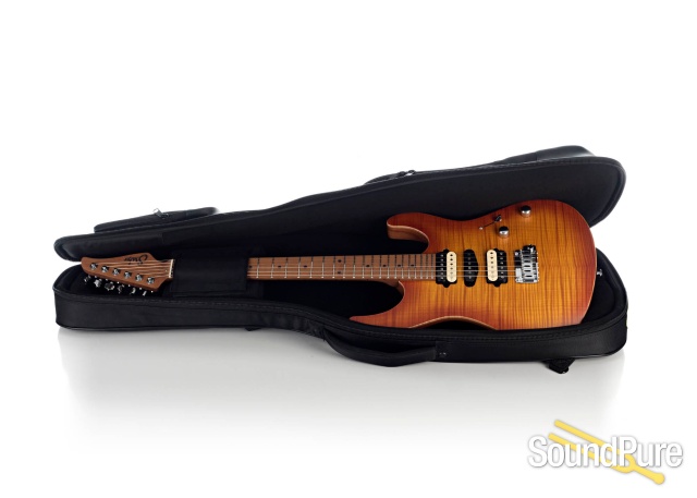 Suhr Modern Satin Flame Honey Burst Electric Guitar #JS5L4K — image 4