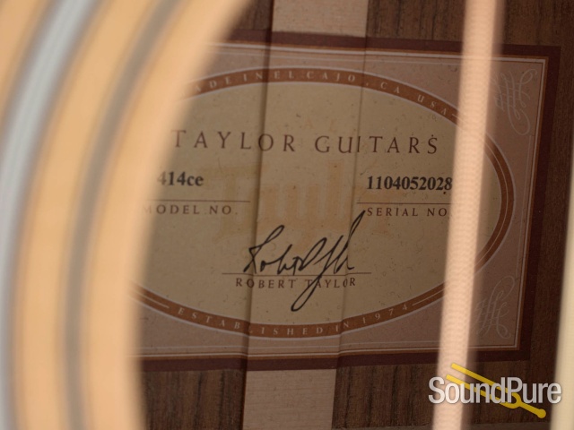 Taylor 414ce Sitka/Ovangkol Acoustic #1104052028 - Used — image 4