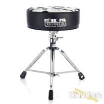 Pork Pie Percussion Round Drum Throne-Black/Cow Pork Pie Percussion Round Drum Throne-Black/Cow