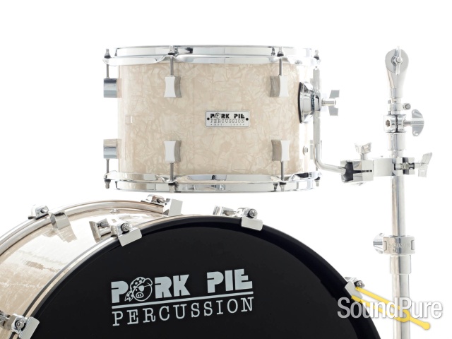 Pork Pie 3pc Cherry/Agathis Drum Set-Vintage Marine Pearl — image 4