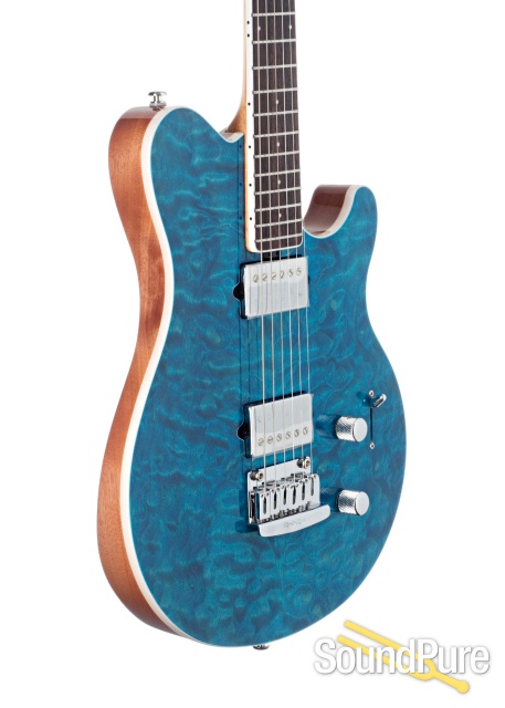 Ernie Ball Music Man Axis Super Sport Aqua #G86049 - Used — image 4