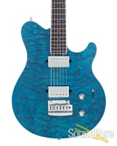 Ernie Ball Music Man Axis Super Sport Aqua #G86049 - Used Ernie Ball Music Man Axis Super Sport Aqua #G86049 - Used