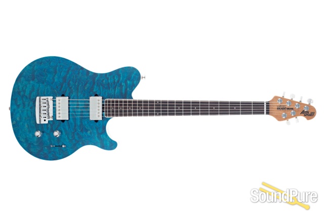 Ernie Ball Music Man Axis Super Sport Aqua #G86049 - Used — image 9