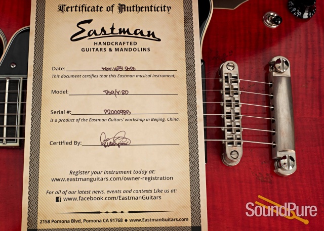 Eastman T59/V-RD Thinline Electric Guitar #P2000985 — image 5