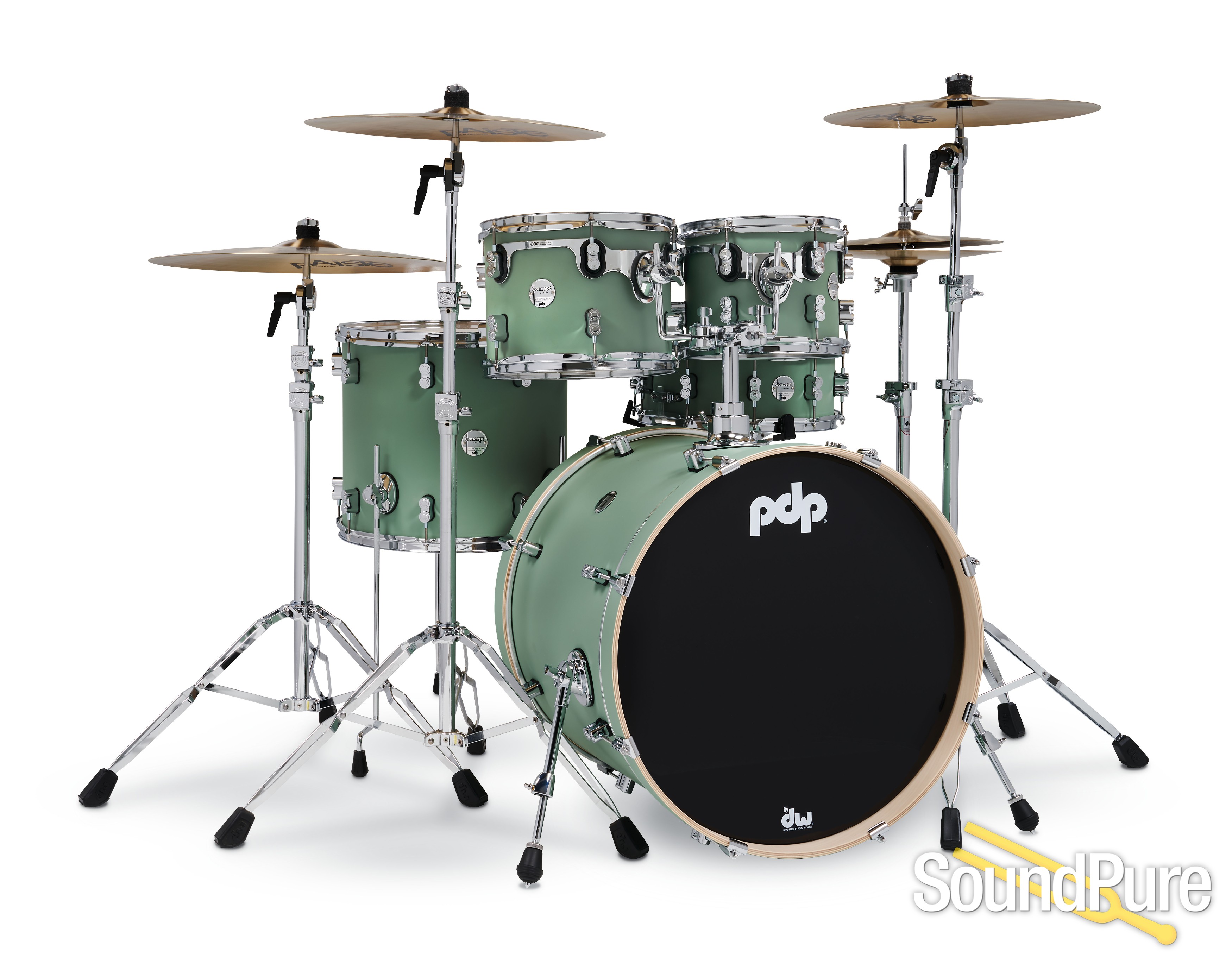 PDP 5pc Concept Maple Drum Set Seafoam Green