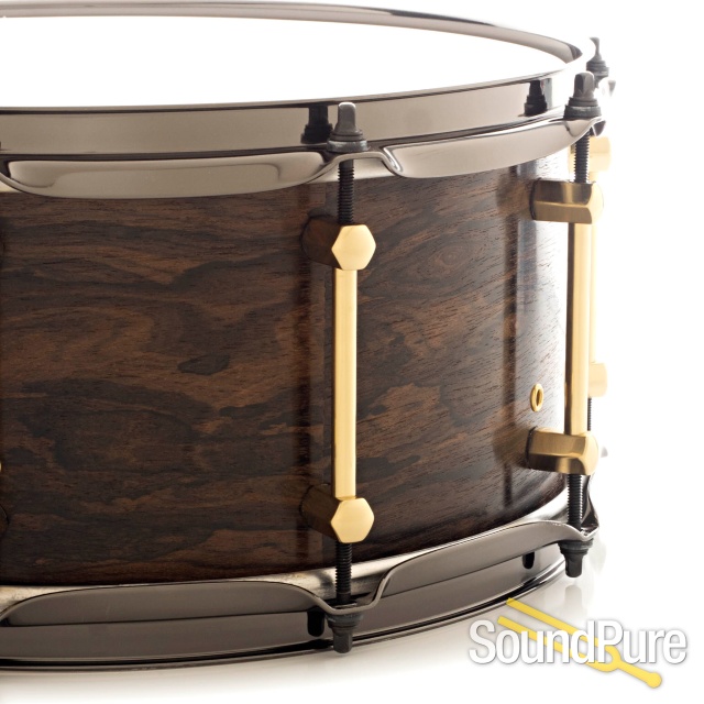 Noble & Cooley 6.5x14 Limited Ziricote/Chestnut Snare Drum — image 3