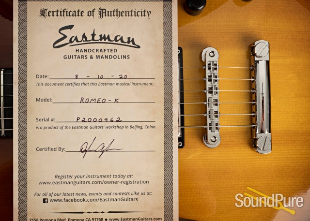 Eastman Romeo-K Semi-Hollow Electric Guitar #P2000962 — image 5