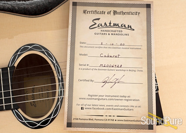 Eastman Cabaret-JB Nylon String Archtop #M2006928 — image 6