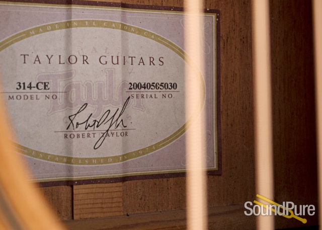 Taylor 314ce Sitka/Sapele Guitar #20040505030 - Used — image 7
