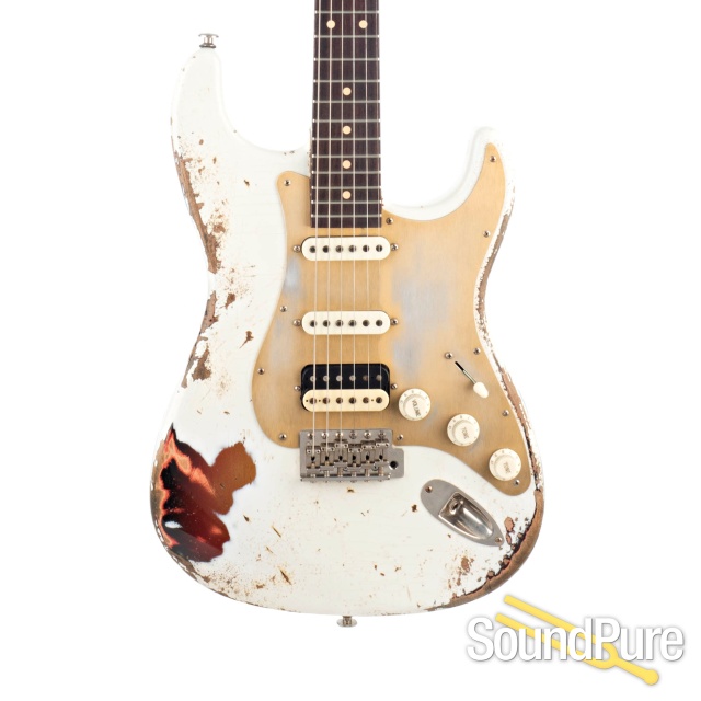 Luxxtone Choppa S White/Sunburst HSS Electric #320 - Used — image 1