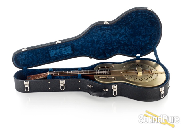 National Raw Brass 12-Fret NRP Resonator Guitar #23507 — image 8