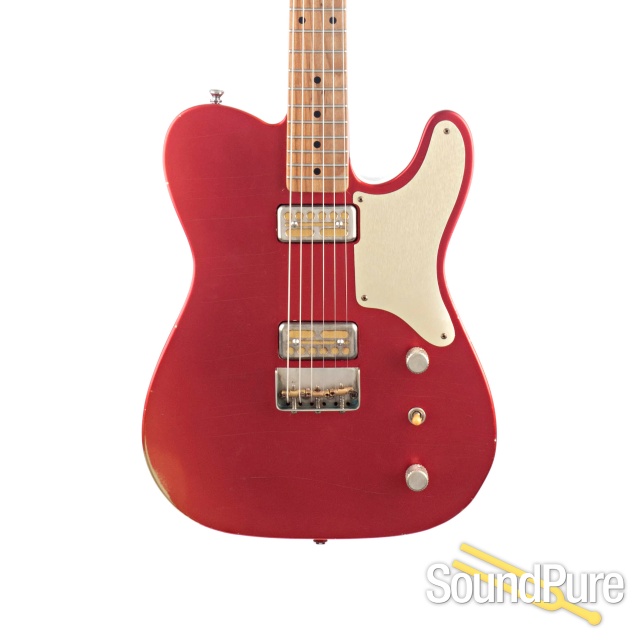 Mario Guitars El Chupacabra Candy Apple Red Guitar #820525 — image 1