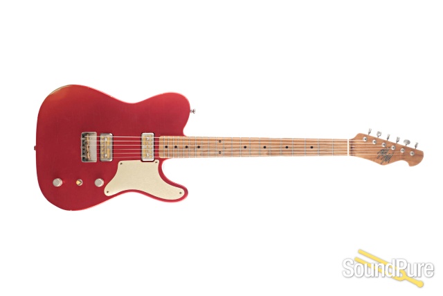 Mario Guitars El Chupacabra Candy Apple Red Guitar #820525 — image 8