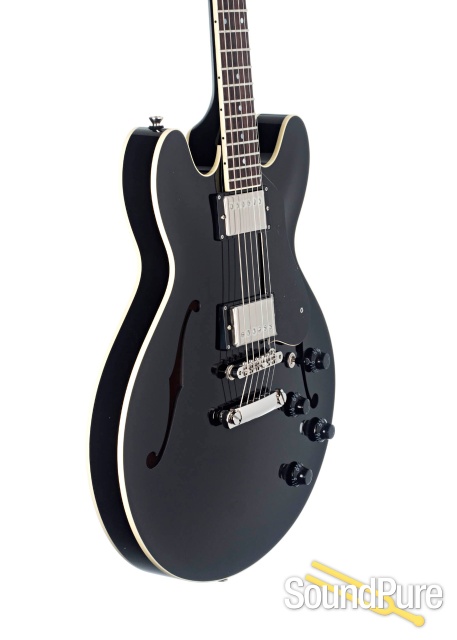 Collings I-35 LC Jet Black Semi-Hollow Electric #201442 — image 3