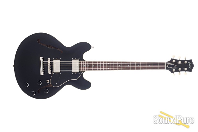 Collings I-35 LC Jet Black Semi-Hollow Electric #201442 — image 5