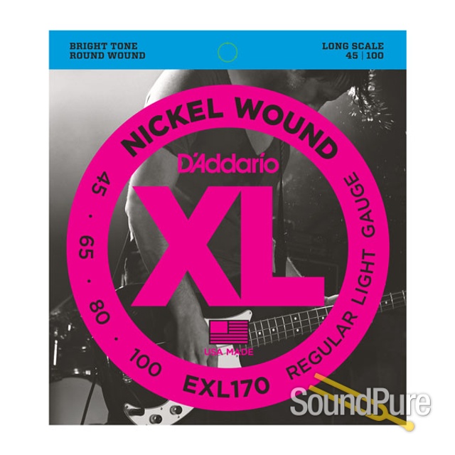 D'Addario EXL170 Light Nickel Wound Electric Bass Strings