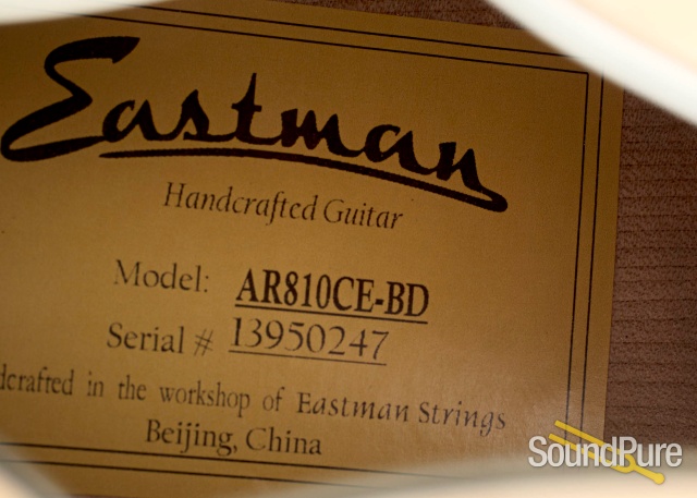 Eastman AR810CE-BD Blonde Archtop #13950247 - Used — image 5