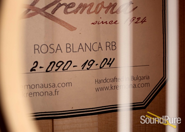 Kremona Rosa Blanca Spruce/Cypress Nylon Guitar #2-090-19-04 — image 9