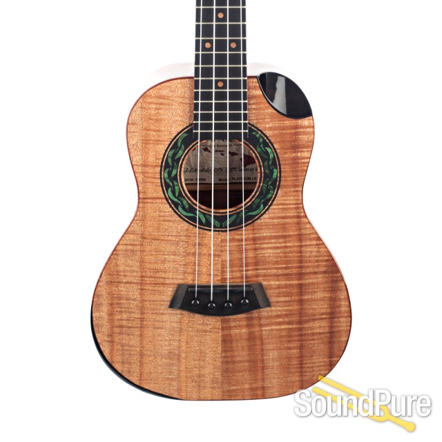 Kanile`a Curly Koa 4-String Tenor Ukulele #0118-20009 — image 1