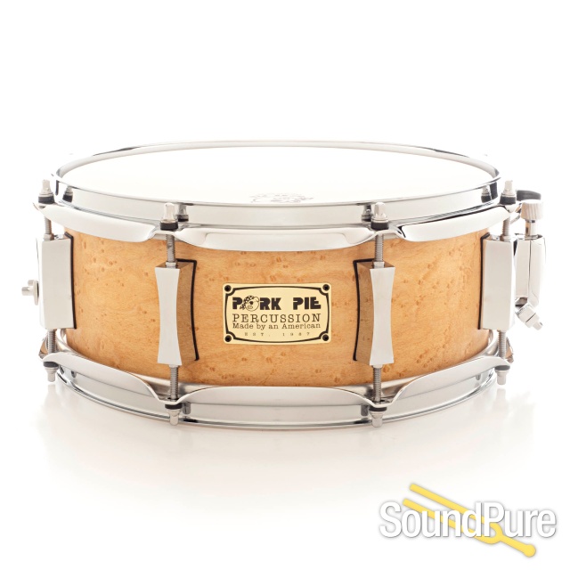 Pork Pie 5x12 Maple Snare Drum-Birdseye Maple Veneer — image 1