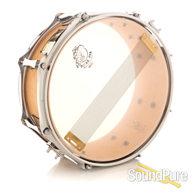 Pork Pie 5x12 Maple Snare Drum-Birdseye Maple Veneer — image 2