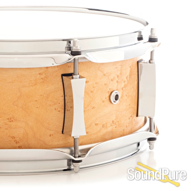 Pork Pie 5x12 Maple Snare Drum-Birdseye Maple Veneer — image 3