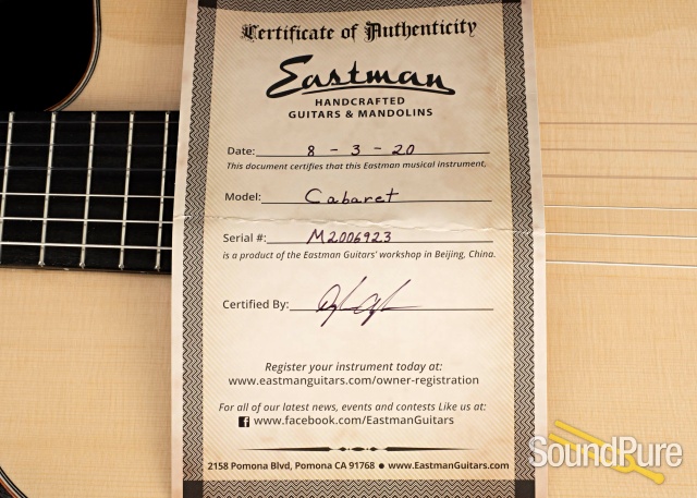 Eastman Cabaret-JB Nylon String Archtop #M2006923 — image 3