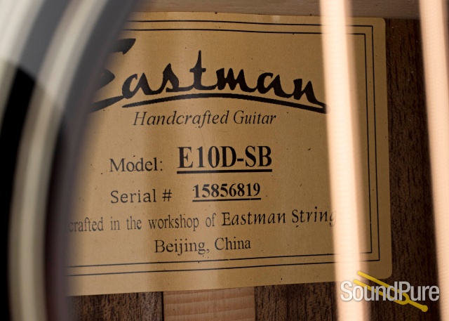 Eastman E10D-SB Addy/Mahogany Guitar #15856819 - Used — image 2