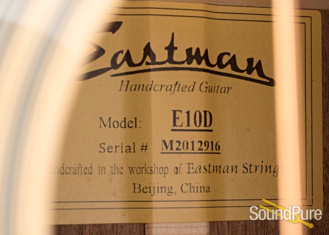 Eastman E10D Addy/Mahogany Acoustic Guitar #M2012916 — image 10
