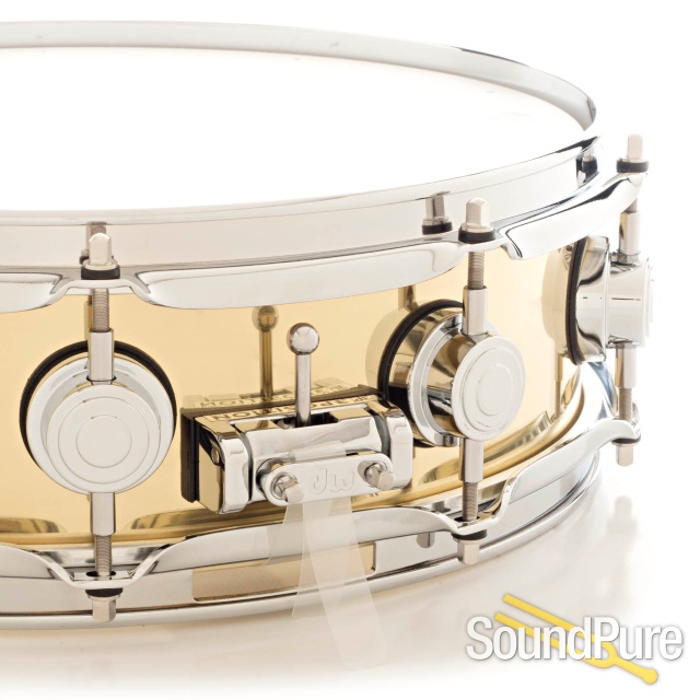 DW 4x14 Collectors Series Bell Brass Snare Drum | Soundpure.com