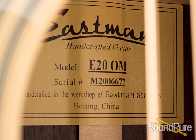 Eastman E20OM Adirondack/Rosewood Acoustic #M2006677 — image 10