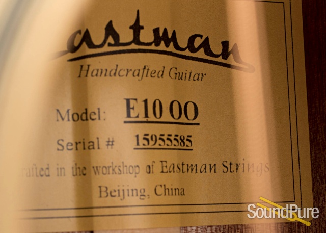 Eastman E10OO Adirondack/Mahogany Acoustic Guitar #15955585 — image 4