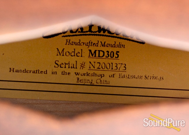 Eastman MD305 A-Style Spruce/Maple Mandolin #M2001373 — image 4