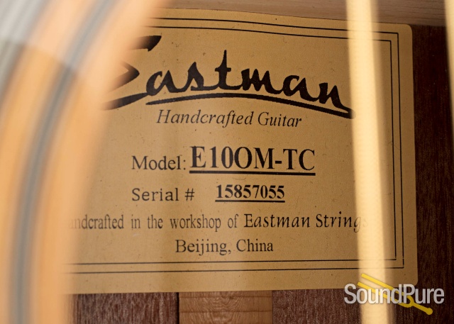 Eastman E10OM-TC Adirondack/Mahogany #15857055 - Used — image 4