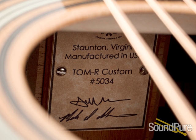 Huss & Dalton TOM-R Sitka/Rosewood Acoustic #5034 - Used — image 3