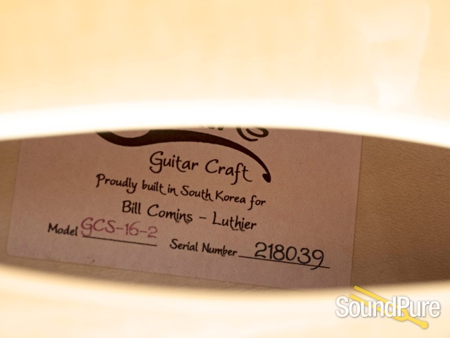 Comins GCS-16-2 Vintage Blond Archtop Guitar #218039 — image 4