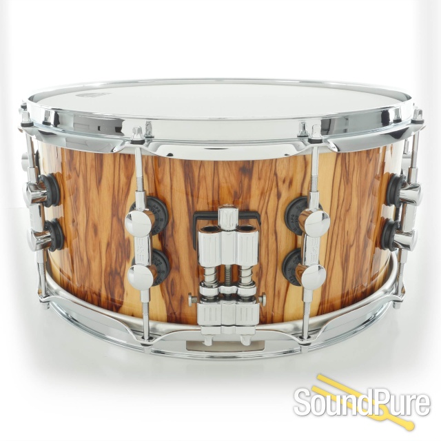 Sonor 6.5x14 SQ2 Medium Beech Snare Drum- African Marble — image 2