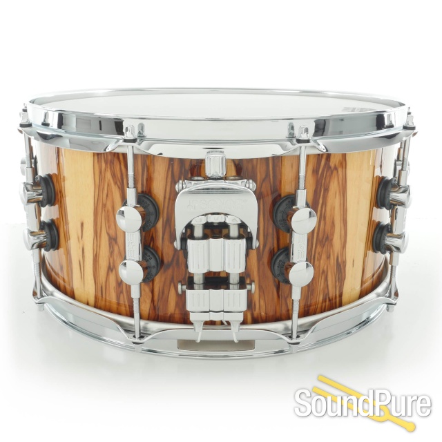 Sonor 6.5x14 SQ2 Medium Beech Snare Drum- African Marble — image 5
