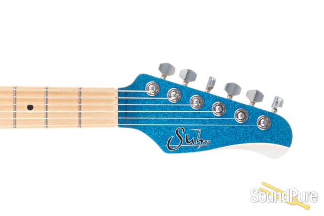 Suhr Classic T Blue Sparkle Metallic Guitar #18739 - Used — image 6