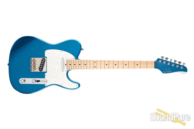Suhr Classic T Blue Sparkle Metallic Guitar #18739 - Used — image 9