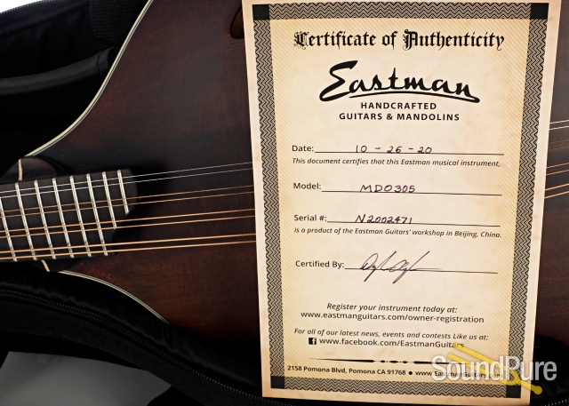 Eastman MDO305 Octave Mandolin #N2002471 — image 5