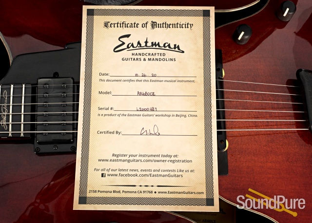 Eastman AR680CE John Pisano Signature Archtop #L2000487 — image 6