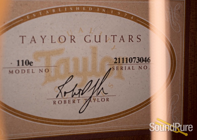 Taylor 110e Sitka/Walnut Acoustic Guitar #2111073046 - Used — image 4