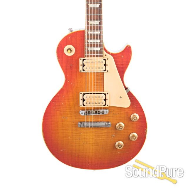 Nash Aged LP Std Faded Tangerine Burst #027390496 - Used — image 1