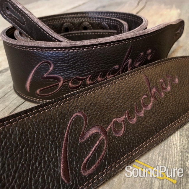 Boucher Premium Strap - Brown Leather / Embroidered Logo — image 2