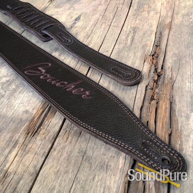 Boucher Premium Strap - Brown Leather / Embroidered Logo