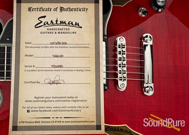 Eastman T486-RD Red Thinline Electric #P2001185 — image 5