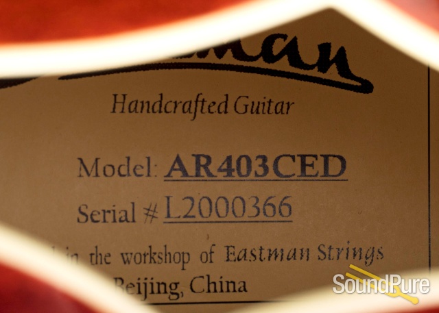 Eastman AR403CED Archtop Guitar #L2000366 — image 4