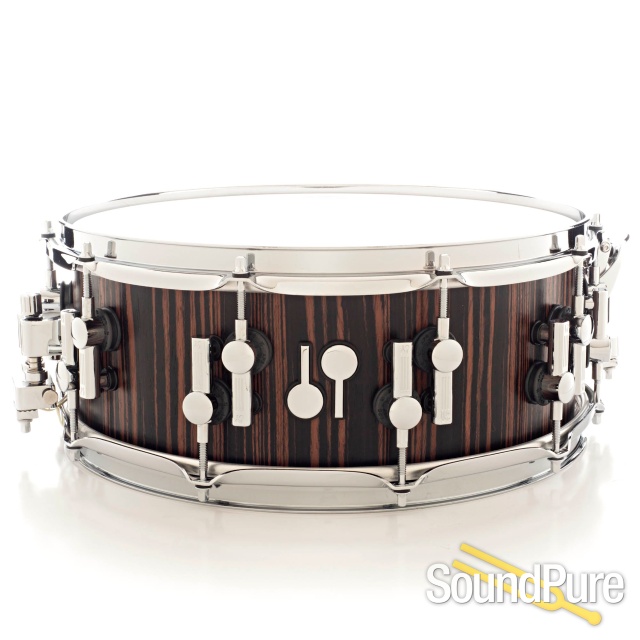 Sonor 5.5x14 SQ2 Heavy Beech Snare Drum- Ebony — image 1