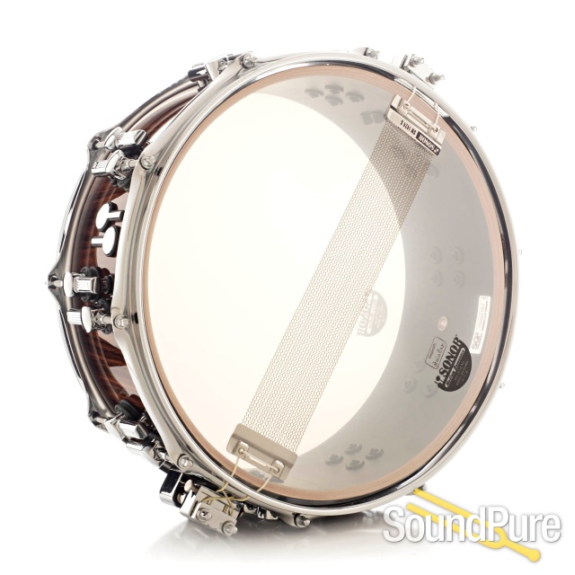 Sonor 5.5x14 SQ2 Heavy Beech Snare Drum- Rosewood — image 2